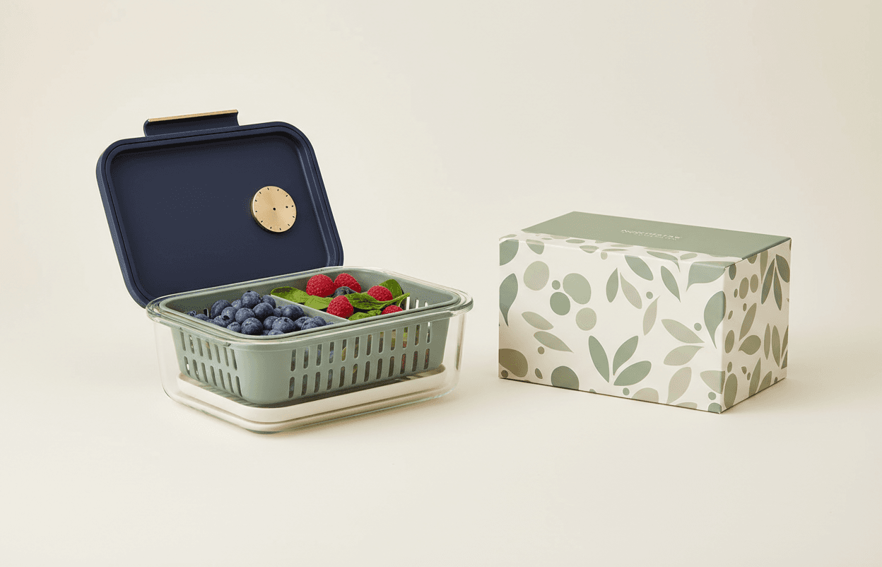 Illustrative Northstar Home Fresh-Keep produce kit concept